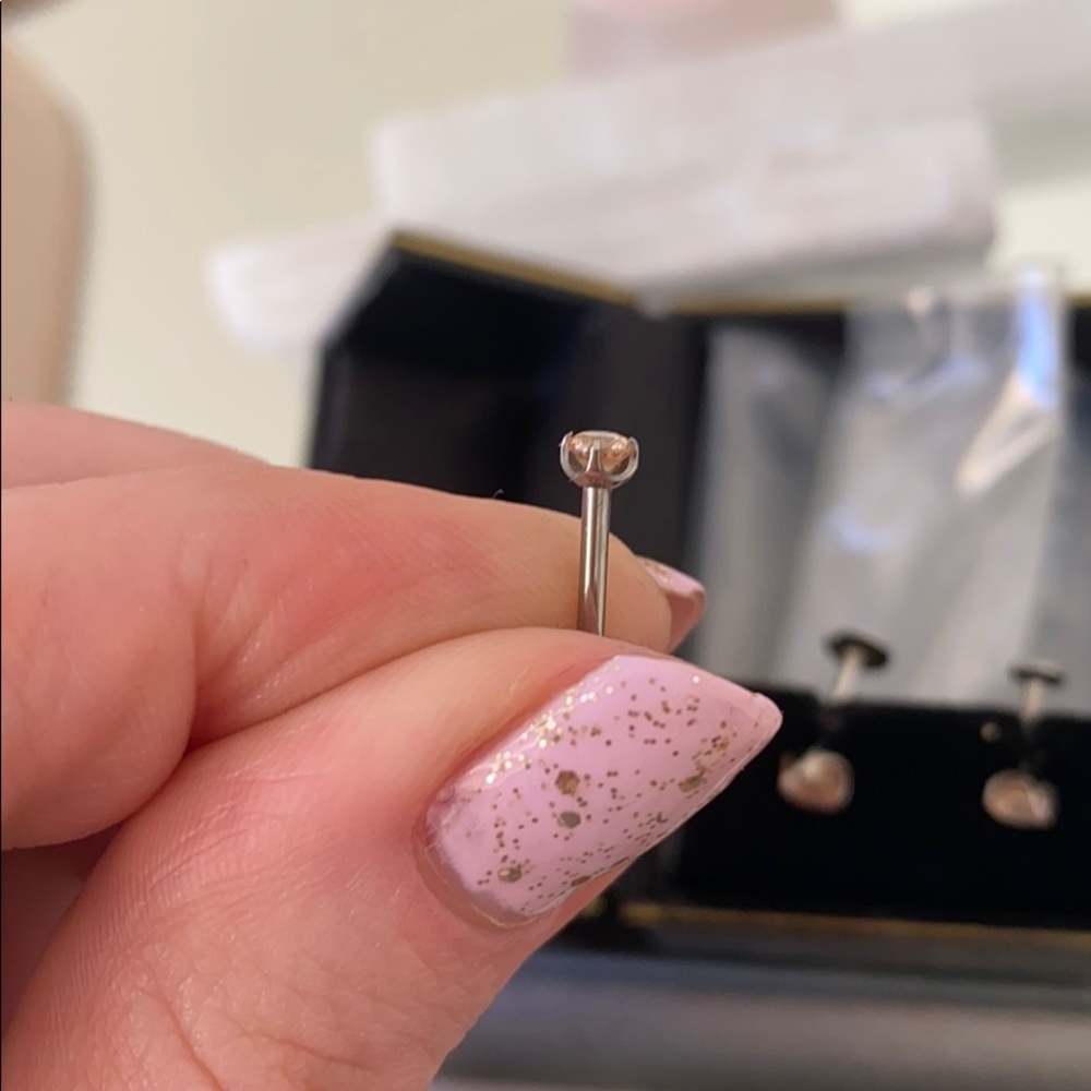 Flat back earrings for cartilage - Picture 7 of 16